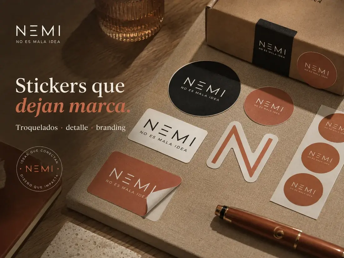 Stickers personalizados troquelados en distintas formas