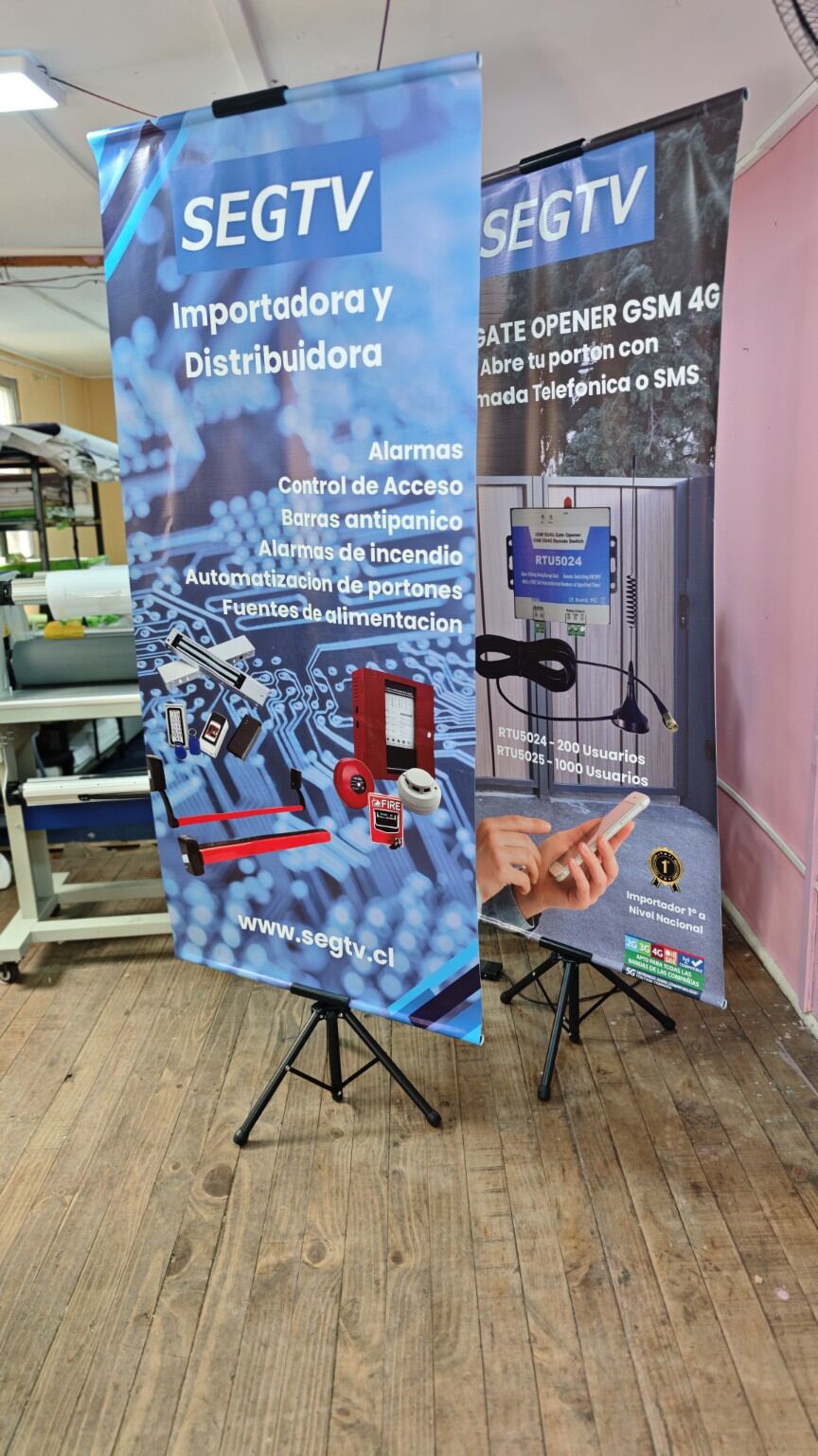 Trabajo real NEMI · pendón roller